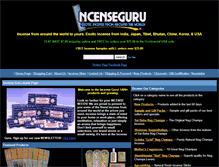 Tablet Screenshot of incenseguru.com